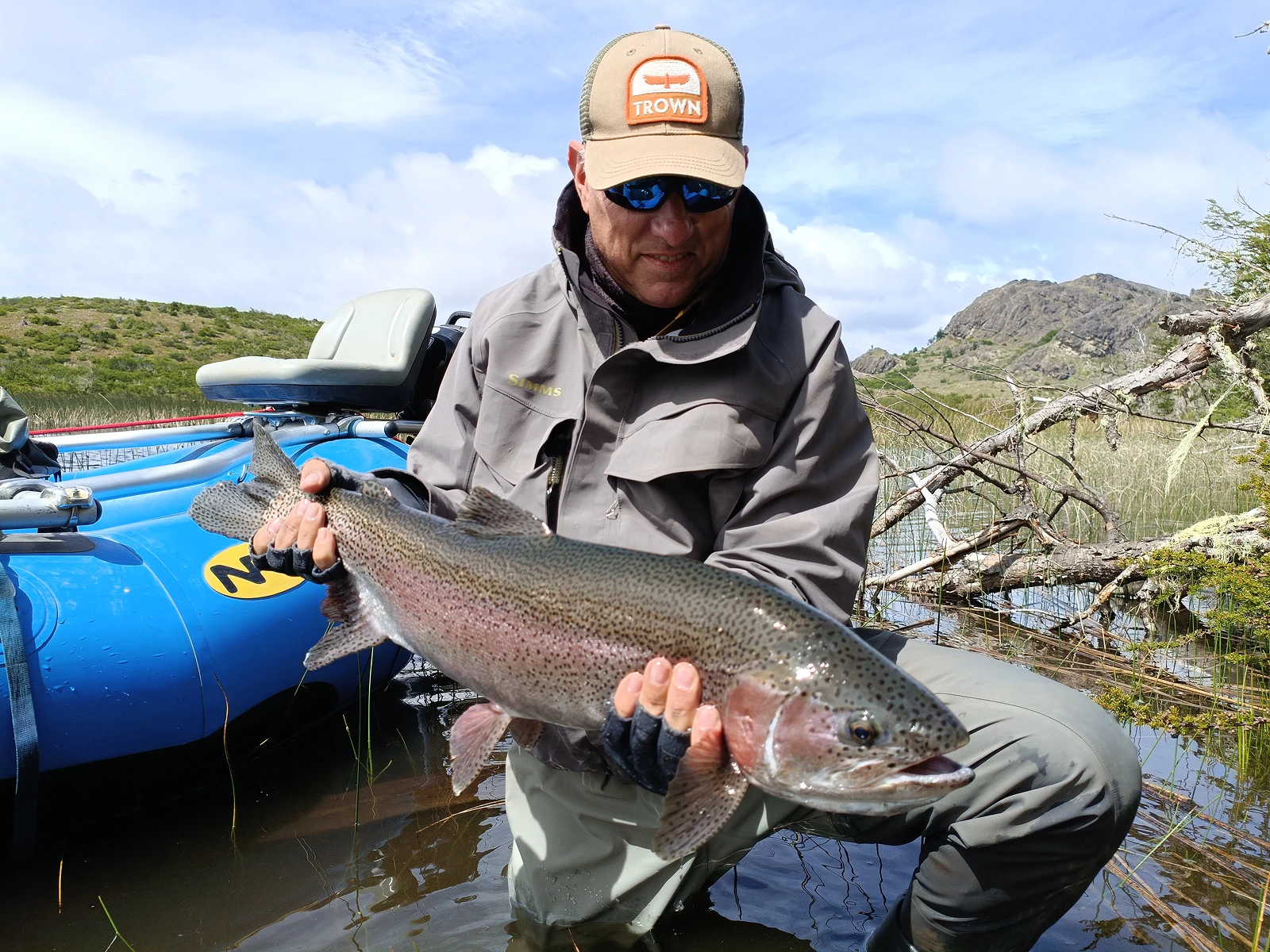 Paisaje de pesca en Río Pico